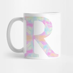 The Letter R Rainbow Design Mug